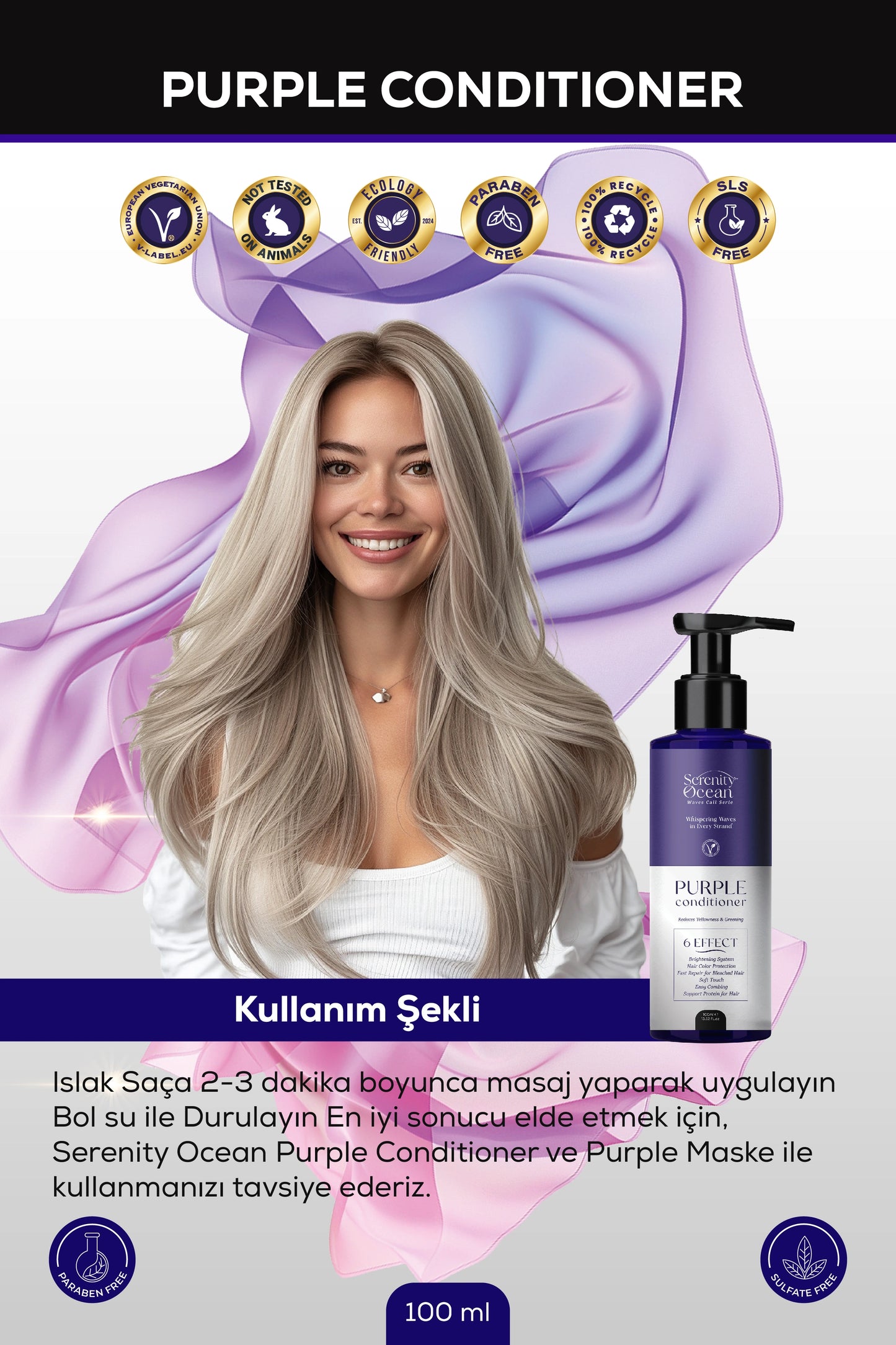 mor saç kremi 100 ml kullanım şekli fotoğrafı