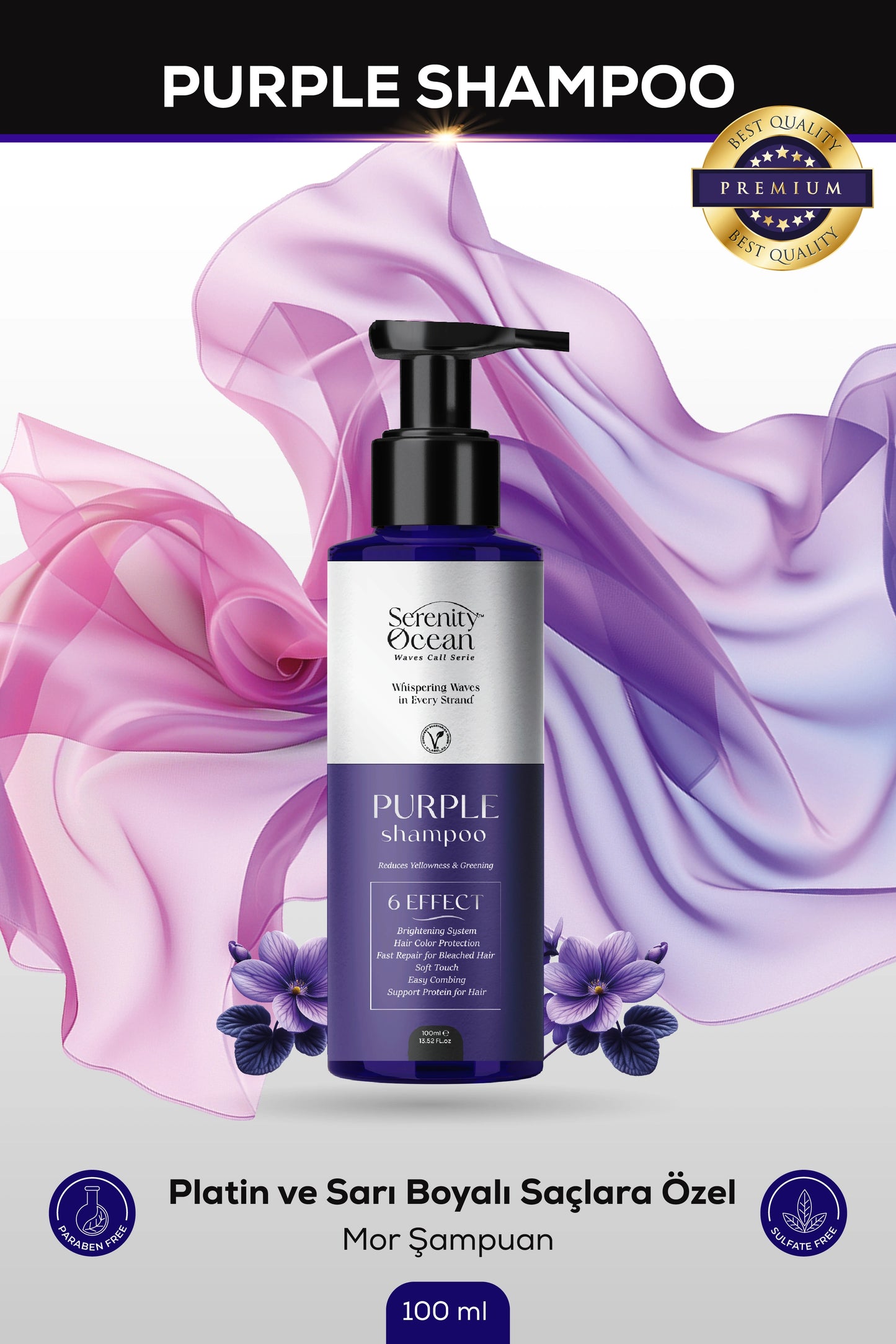 Turunculaşma Karşıtı Mor Şampuan 100 ml