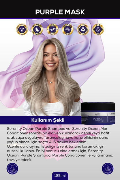 Mor Turunculaşma Karşıtı Saç Bakım Maskesi 125 ml