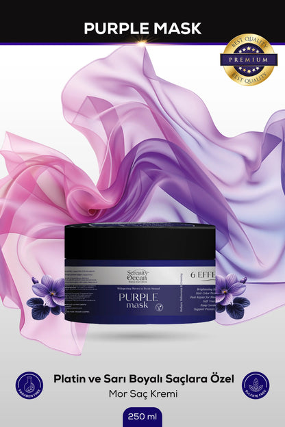 Mor Turunculaşma Karşıtı Saç Bakım Maskesi 250 ml